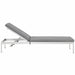 Shore Outdoor Patio Aluminum Chaise with Cushions - in lifestyle setting