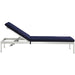 Shore Outdoor Patio Aluminum Chaise with Cushions - view 9