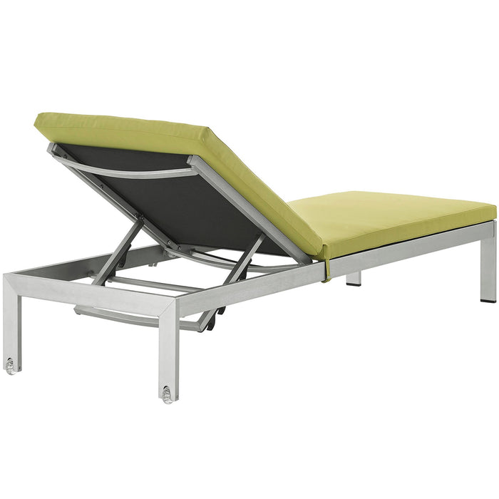 Shore Outdoor Patio Aluminum Chaise with Cushions - view 20