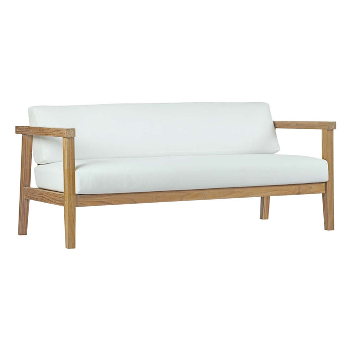 Bayport Outdoor Patio Teak Sofa - alternate angle view