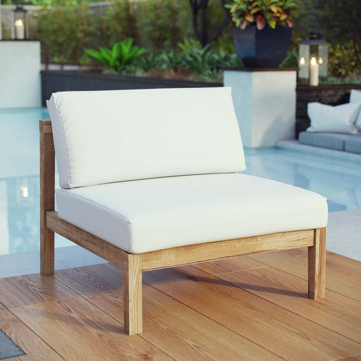 Bayport Outdoor Patio Teak Armless - Modway \outdoor\sofas & sectionals