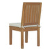 Marina Outdoor Patio Teak Dining Chair - in lifestyle setting