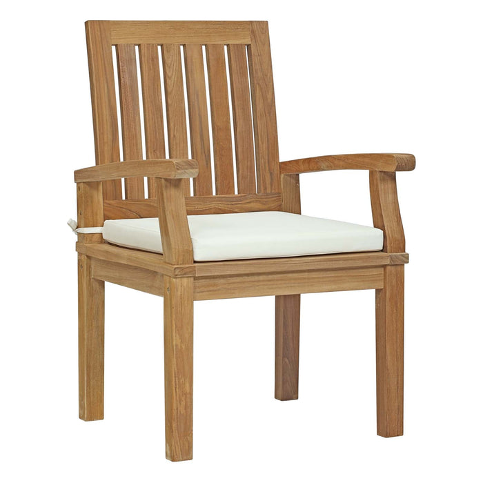 Marina Outdoor Patio Teak Dining Chair - alternate angle view