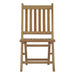Marina Outdoor Patio Teak Folding Chair Natural