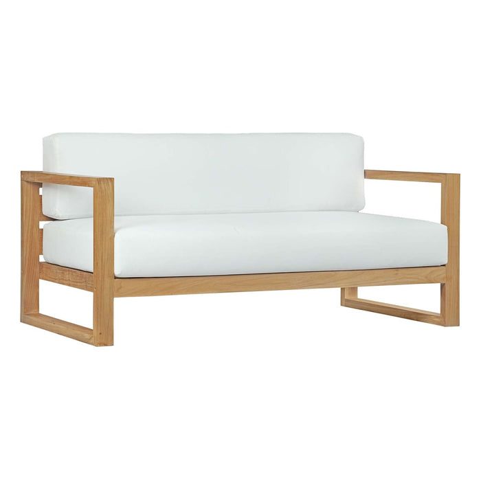 Upland Outdoor Patio Teak Sofa - alternate angle view