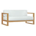 Upland Outdoor Patio Teak Sofa - alternate angle view