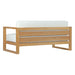 Upland Outdoor Patio Teak Sofa - detail close-up