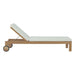 Upland Outdoor Patio Teak Chaise - detail close-up