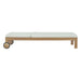 Upland Outdoor Patio Teak Chaise - in lifestyle setting