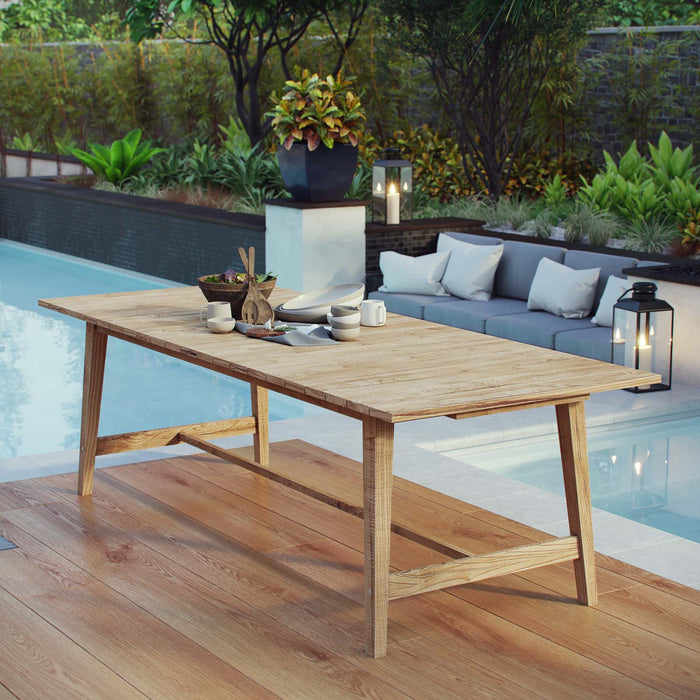 Dorset Outdoor Patio Teak Dining Table - Modway \outdoor\dining tables