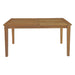 Marina 60" Outdoor Patio Teak Dining Table - detail close-up