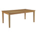 Marina 72" Outdoor Patio Teak Dining Table - alternate angle view