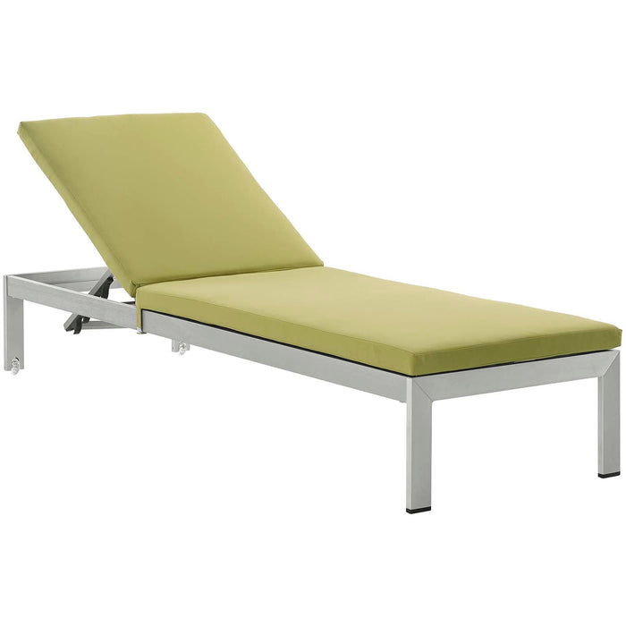 Shore 3 Piece Outdoor Patio Aluminum Chaise with Cushions - view 19
