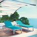 Shore 3 Piece Outdoor Patio Aluminum Chaise with Cushions - view 25