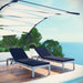Shore Chaise with Cushions Outdoor Patio Aluminum Set of 2 - Modway \outdoor\chaise lounges