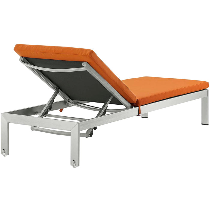 Shore Chaise with Cushions Outdoor Patio Aluminum Set of 2 - view 12