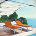 Shore Chaise with Cushions Outdoor Patio Aluminum Set of 2 - view 7