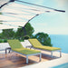 Shore Chaise with Cushions Outdoor Patio Aluminum Set of 2 - view 16