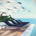 Shore Chaise with Cushions Outdoor Patio Aluminum Set of 4 - Modway \outdoor\chaise lounges