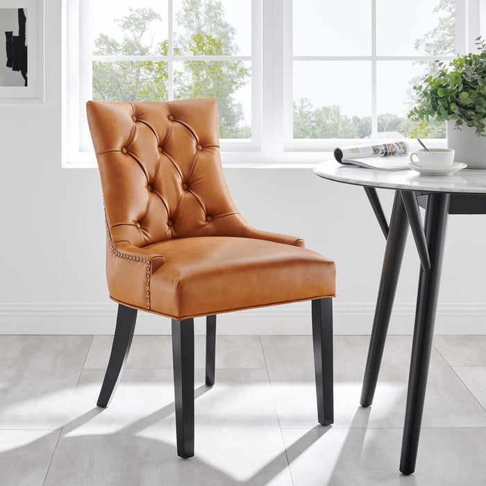 Modway Regent Dining Side Chair Vinyl Set of 2 - Close-Up