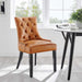 Modway Regent Dining Side Chair Vinyl Set of 2 - Close-Up
