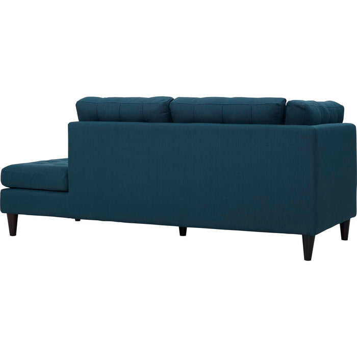 Empress 2 Piece Upholstered Fabric Right Facing Bumper Sectional - view 7