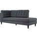 Empress 2 Piece Upholstered Fabric Right Facing Bumper Sectional - view 12