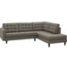 Empress 2 Piece Upholstered Fabric Right Facing Bumper Sectional - view 18