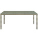 Conduit 70" Outdoor Patio Wicker Rattan Dining Table - alternate angle view