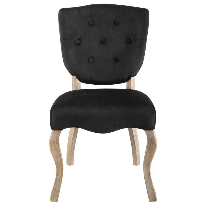 Modway Array Vintage French Performance Velvet Dining Side Chair - Detail View 3