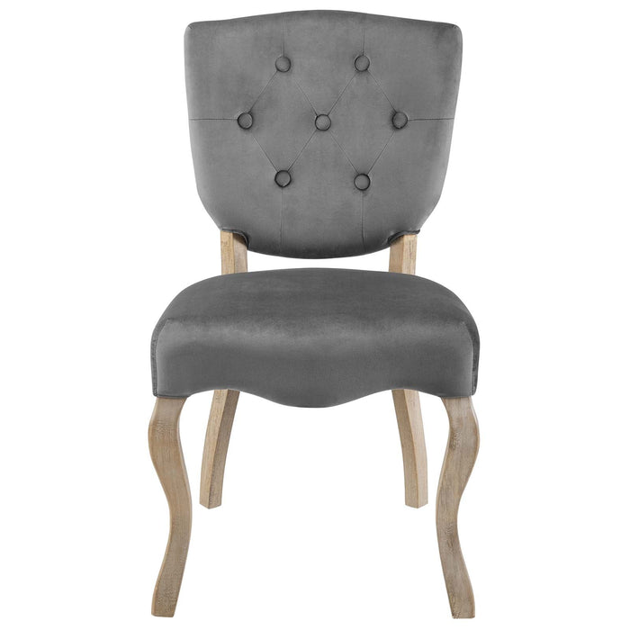 Modway Array Vintage French Performance Velvet Dining Side Chair - Product Image 8