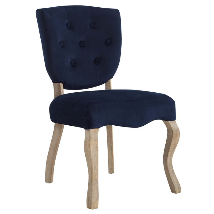Modway Array Vintage French Performance Velvet Dining Side Chair - Product Image 10