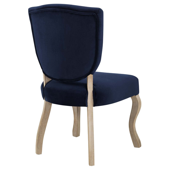 Modway Array Vintage French Performance Velvet Dining Side Chair - Product Image 12