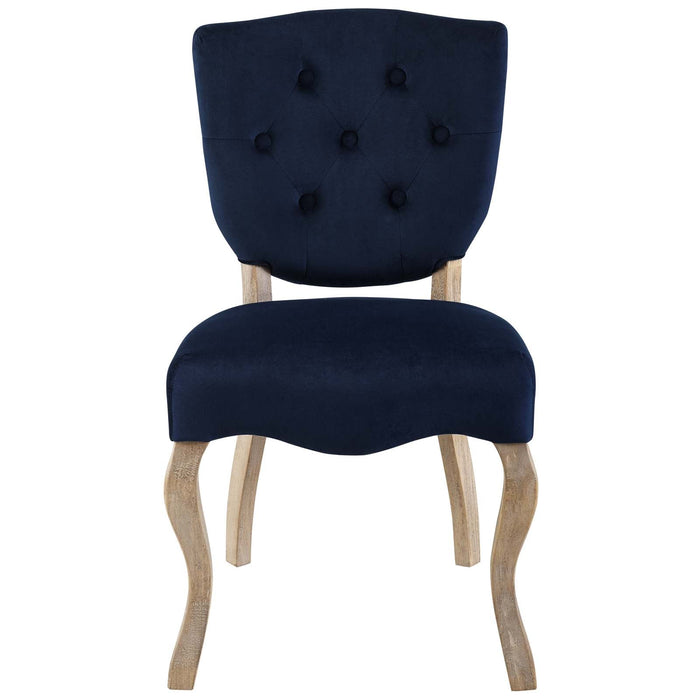 Modway Array Vintage French Performance Velvet Dining Side Chair - Product Image 13