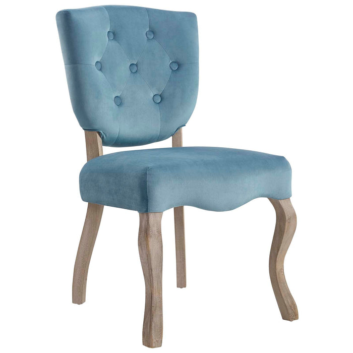 Modway Array Vintage French Performance Velvet Dining Side Chair - Product Image 15