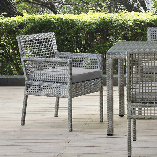 Aura Outdoor Patio Wicker Rattan Dining Armchair - Modway \outdoor\dining chairs