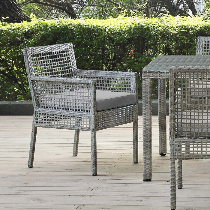 Aura Outdoor Patio Wicker Rattan Dining Armchair - Modway \outdoor\dining chairs