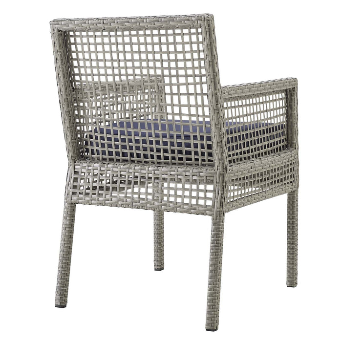 Aura Outdoor Patio Wicker Rattan Dining Armchair - view 15