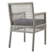 Aura Outdoor Patio Wicker Rattan Dining Armchair - view 15