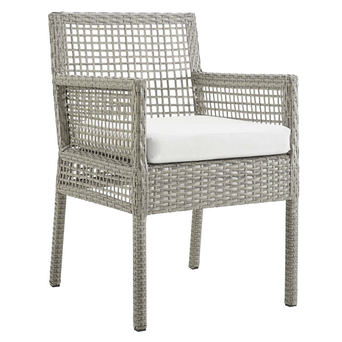 Aura Outdoor Patio Wicker Rattan Dining Armchair - view 18
