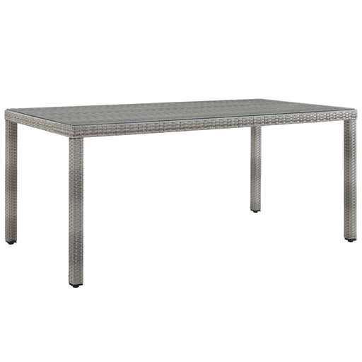 Aura 68" Outdoor Patio Wicker Rattan Dining Table - Modway \outdoor\dining tables