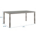 Aura 68" Outdoor Patio Wicker Rattan Dining Table - in lifestyle setting