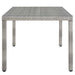 Aura 68" Outdoor Patio Wicker Rattan Dining Table - view 5