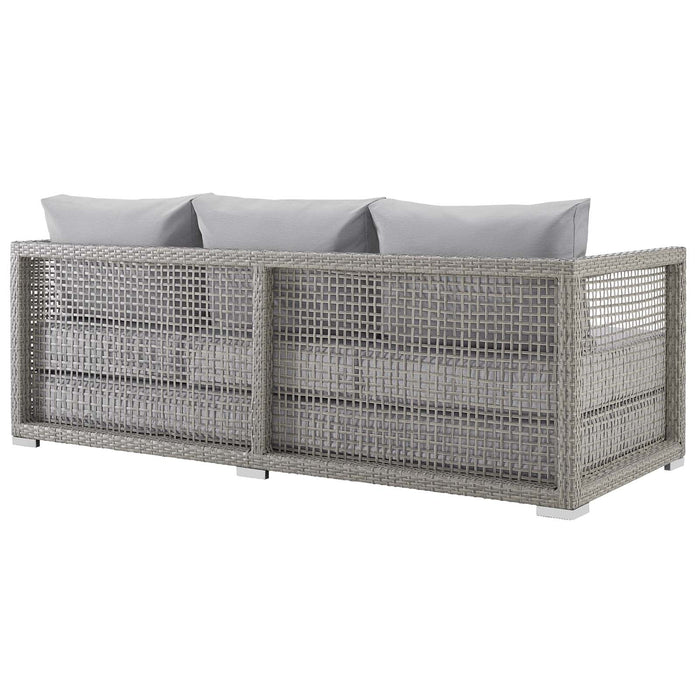 Aura Outdoor Patio Wicker Rattan Sofa - view 7