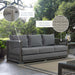 Aura Outdoor Patio Wicker Rattan Sofa - in lifestyle setting