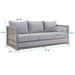 Aura Outdoor Patio Wicker Rattan Sofa - detail close-up