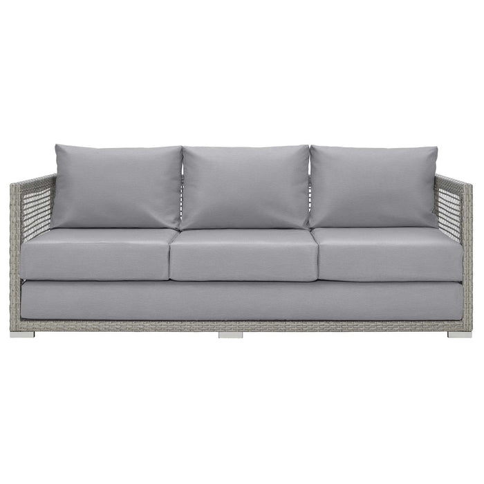 Aura Outdoor Patio Wicker Rattan Sofa - view 8
