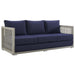 Aura Outdoor Patio Wicker Rattan Sofa - view 11