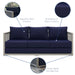 Aura Outdoor Patio Wicker Rattan Sofa - view 14
