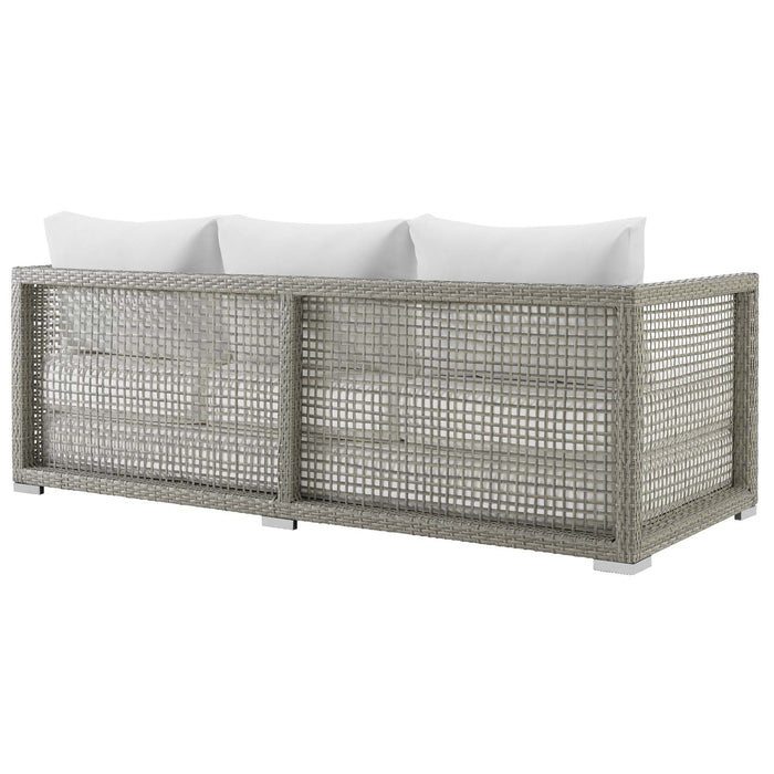 Aura Outdoor Patio Wicker Rattan Sofa - view 24